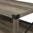 thumbnail image 4 of Walker Edison Magnolia Metal X Coffee Table, Gray Wash, 4 of 14