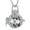 Silver & Black, variant on Vintage Cremation Jewelry for Ashes Stainless Steel Memorial Urn Necklace Hollow Flower Pendant Locket with Mini Jar Keepsake for Women Men