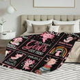 thumbnail image 3 of Yibo Pink Axolotls Animal Blanket Flannel Soft and Comfortable Anti-static Bed Sofa Blanket, 3 of 6