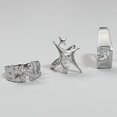 thumbnail image 4 of Anillos de apertura ajustables de moda Anillos de para boda Mujeres / Hombres Ornamento Estilo B Salvador Anillos de apertura, 4 of 6