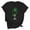 Black, variant on Saint Patrick Day Womens Shirts Short Sleeve T-Shirt Festival Shamrock Glass Green Print Shirts Pullover Crewneck Holiday Blouse Irish Vacation Fashion Tees Loose Tops M
