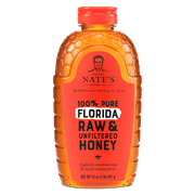 Nature Nate's Florida Honey, 100% Pure, Raw and Unfiltered Honey, 32 oz