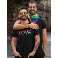 thumbnail image 4 of Men's Pride T-Shirt by Tstars - Love Rainbow Flag Design | LGBT+ Apparel | Gay Pride Clothing | Supportive LGBTQ+ Gift for Husband | Available in a Variety of Colors & Sizes, 4 of 6