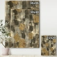 thumbnail image 3 of Designart 'Abstract Gold Glamour Squares II' Modern & Transitional Print on Natural Pine Wood, 3 of 3