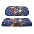 thumbnail image 2 of Pzuqiu Patriotic Bald Eagle Golf Cart Seat Cover Set , Breathable & Washable, Universal Fit for EZGO, Club Car & Yamaha 2-Passenger Carts, 2 of 10