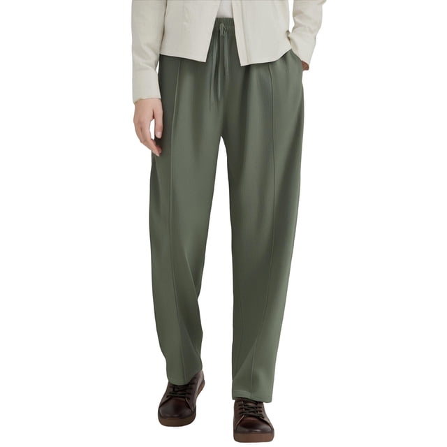 FRSASU Pantalon de Golf pour Homme Coupe Classique devant Plat Travail Tenue Décontractée Extensible Pantalon Léger avec Poches Vert Armée