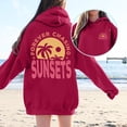 thumbnail image 2 of Miaoju Hoodies for Women Long Sleeve Tops Vintage Graphic Print Loose Fit Loose Hooded Sweatshirt Workout Winter Clothes Drop Shoulder, 2 of 5