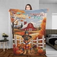 thumbnail image 3 of Thanksgiving Mastiff Pilgrim Grateful, Thankful, Blessed Fall Welcome Cozy Fleece Blanket Mastiffs Dog Lover Gifts Idea Warm Soft Throw Blanket - 00021, 3 of 5