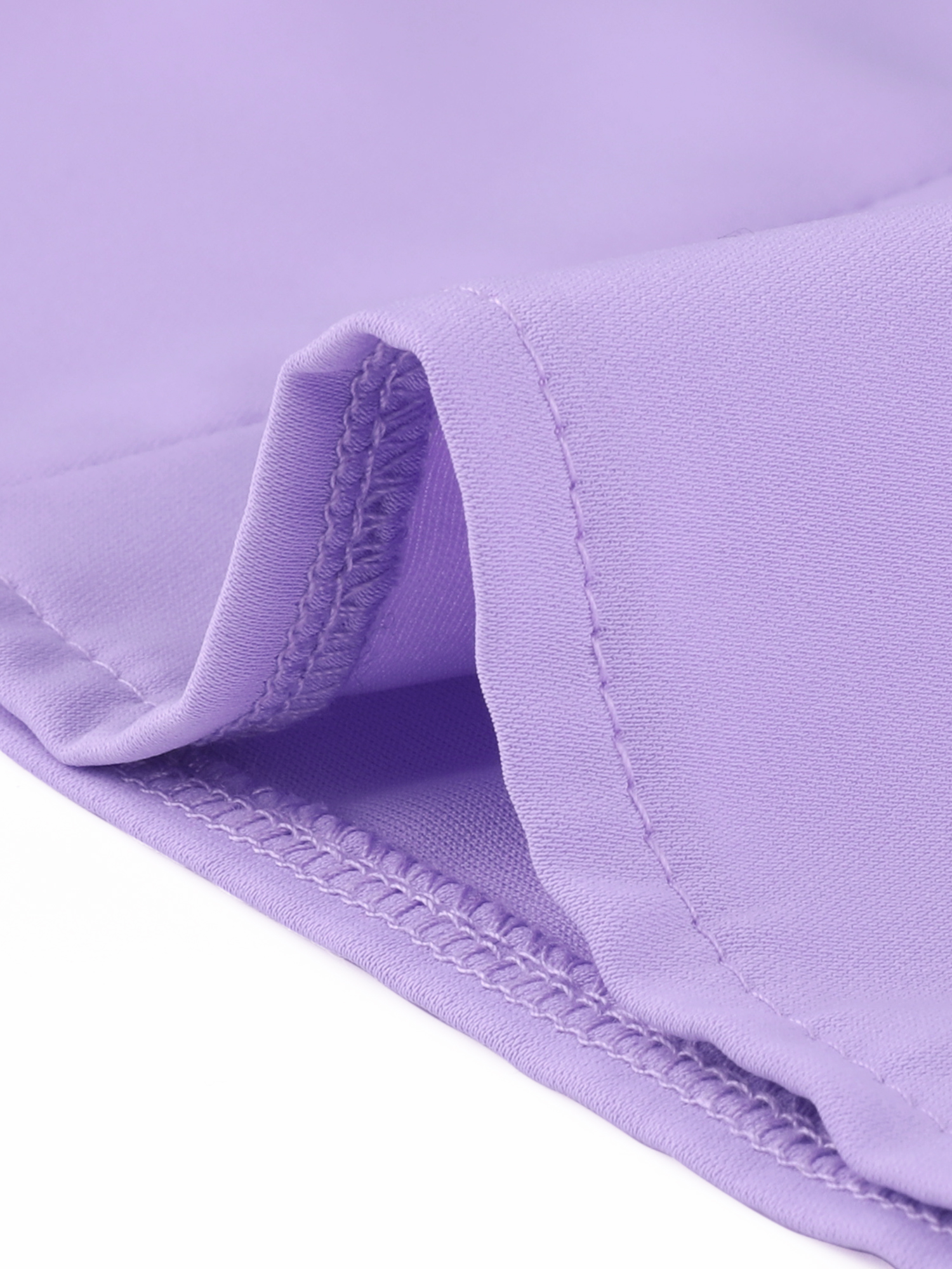 DARING DIVA Ruffle V Neck Chiffon Peasant Blouse S Light Purple