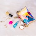 thumbnail image 4 of Bolsa de maquillaje holográfica para damas y damas de honor, bolsa de maquillaje portátil impermeable y bolsa transparente de artículos de tocador, 4 of 6