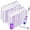 20 Pack,Purple White, variant on YagoDago Disposable Power Mop Pads Compatible with PowerMop, 20 Count, Purple