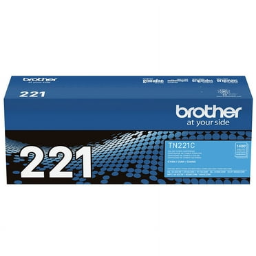 Brother Genuine Standard-yield Cyan Printer Toner Cartridge, TN221C