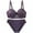 Purple, variant on HongQid Womens Seamless Bra Underwire Matching Bra And Panty Set Comfort Push Up Bras Buttery Soft Wired Bralette Full Coverage Sport Everyday Bra