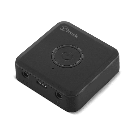 BonElk Headphone Jack Adapter for Wireless Bluetooth Audio - Black