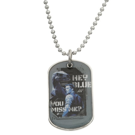 Blue Dog Tag - Jurassic World Boys Stainless Steel