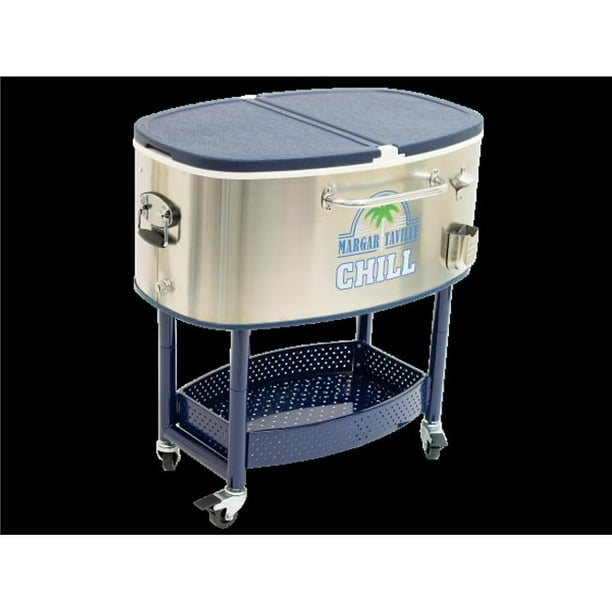 Stainless steel rolling cooler sale