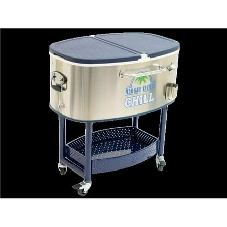 ShelterLogic RC200SSMV-09-1 Rolling Party Stainless Cooler - Steel ...