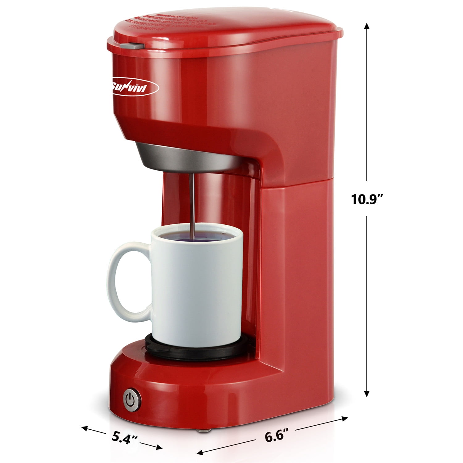 SUNVIVI 2023 Upgrade Single Serve 2 in 1 Coffee Brewer K-Cup