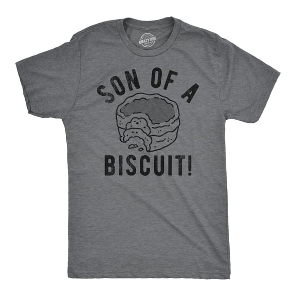 Mens Funny T Shirts Son Of A Biscuit Sarcastic Food Graphic Tee for Men Graphic Tees