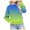 001 Green, variant on Girls Sweatshirts for Teen Girls Solid Color Round Neck Oversized Sweatshirt Kids Fashion Long Sleeve Pullover Tops Kaprioy Girls Sweatshirt
