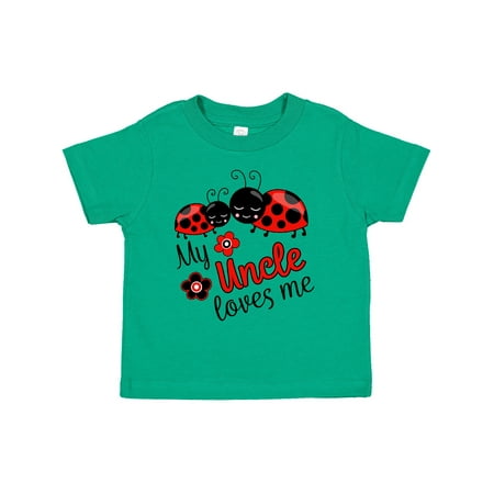 

Inktastic My Uncle Loves Me with Cute Ladybugs Gift Toddler Boy or Toddler Girl T-Shirt