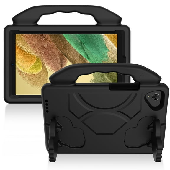 Case For Samsung Galaxy Tab A7 Lite (8.7 inch) Hybrid Shockproof Thumbs Up Kickstand Antislip Rubber TPU Kid-Friendly Bumper Tablet Tablet Cover [ Black ]
