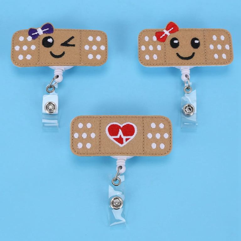 Nurse Badge Reel Holder - 3 Pack - RN Badge - Band Aid Badge Reel - Perfect  Nurse Gifts for Women 