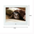 thumbnail image 3 of Penkiiy 8-inch HD Digital Photo Frame Electronic Photo Album Calendar Clock Pictures Video Music Loop Playback Support Connected To The Computer, Headphones,speakers, 3 of 5