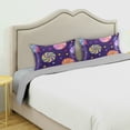 thumbnail image 3 of Yayeee Pillowcase Queen Size Set of 2 Satin Wrinkle Resistant Pillow Case, Candy Cosmic Swirls, 3 of 8