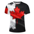 thumbnail image 4 of TopLLC Tenues du 4 Juillet pour Femmes, Hauts d'Été pour Femmes, T-Shirt Mode Imprimé Tournesol, Blouse à Manches 3/4, Col Rond, Décontracté, 4 of 5