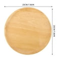thumbnail image 2 of LOVERLYZ Wood Plate Wood Dinner Plate Round Charcuterie Board Dessert Wooden Tray Dish, 2 of 7