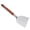 Silver 4.1in, variant on BOKYAN 4.1 Inch / 105mm Stainless Steel Versatile BBQ Griddle Spatula with Wooden Handle for Hamburger Pancake Meat Flipping Indoor Outdoor Cooking Tools