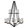 thumbnail image 4 of Meyda Tiffany 115096 Galen 12 Light 60" Wide Wrought Iron Candle Style Chandelier -, 4 of 5