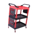 thumbnail image 1 of Almencla 3 Tier Auto Detailing Cart Automotive Accessories Garage Car Rolling Trolley Top Red with Bucket, 1 of 8
