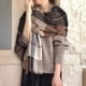 thumbnail image 4 of Bufanda para mujer, bufanda a cuadros, chal de invierno, bufanda de cachemira con borlas, bufandas grandes de gran tamaño, 4 of 5