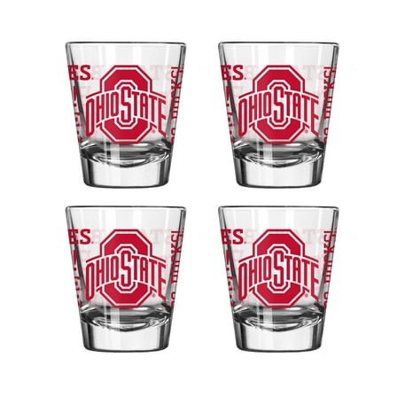 Logo Brands Ohio State Buckeyes 4-Pack 2oz. Shot Glass Set