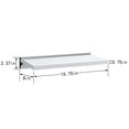 thumbnail image 3 of Danya B. 16 in Modern Single Floating Shelf on Aluminum Bar - White, 3 of 5