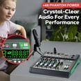 thumbnail image 4 of Mezclador de audio Pyle PMX508 de 8 canales con Bluetooth 5.0 y USB, 4 of 7