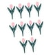 thumbnail image 5 of 10 piezas de tulipanes artificiales para borde de jardín, adorno para entrada de vehículos. Flor rosa, 5 of 8