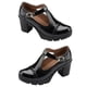thumbnail image 4 of 1 par de zapatos de tacón alto con punta redonda, impermeables, para mujer, 4 of 6