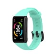 thumbnail image 2 of Unatoiry Replacement Silicone Strap Multi-colored Anti-Scratch Adjustable Wristband with Snap Watchband Good Elasticity Light Blue 1Set, 2 of 6