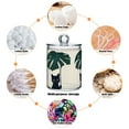 thumbnail image 6 of Yayeee 4 Pack Qtip Holder Bathroom Cotton Swab Canister with Lid Clear Dispenser Set, Black Cat Plants, 6 of 6