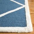 thumbnail image 3 of SAFAVIEH Cambridge Kennedy Geometric Diamonds Wool Area Rug, Navy/Ivory, 6' x 6' Square, 3 of 9