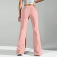 thumbnail image 4 of fatyb Women's Flare Leg Sweatpants Drawstring High Waisted Lounge Pants Wide Leg Casual Bell Bottoms, 4 of 7
