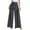 Dark Gray, variant on Womens Pants Clearance! Erwazi Women's Wide Leg Pants Cotton High Waisted Palazzo Pants Work Casual Tie Knot Trousers Flowy Beach Pants with Pockets