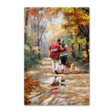 The Macneil Studio 'Couple Walking' Canvas Art