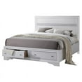 thumbnail image 2 of Chic White Wood 5 Piece Bedroom Set with Full Size Platform Bed, 2 of 5
