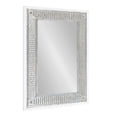 thumbnail image 1 of Kate and Laurel Deely Farmhouse Wall Mirror, 20 x 30, White, Rustic Wall Decor with Galvanized Metal Frame, 1 of 7