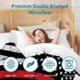 thumbnail image 3 of Beartech 3 Pcs American Flag Bedding Set Queen Size Holiday American Flag Duvet Cover American Flag Quilt Cover Skull Red White Stripe Independence Day Decor, 3 of 9