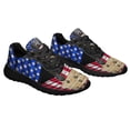 thumbnail image 6 of Black Labrador Dog American flag Shoes Sneakers Black Size 11.5, 6 of 7